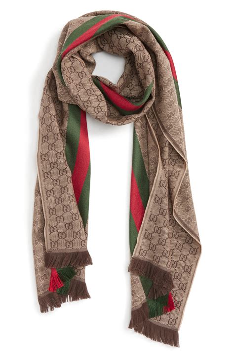 gucci wool scarf mens|original gucci silk scarf.